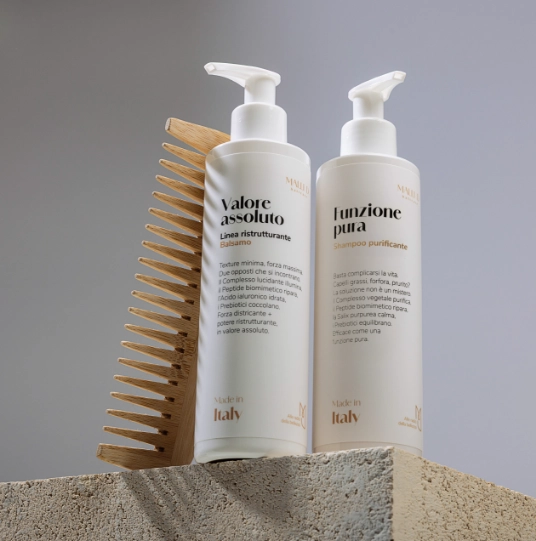 shampoo ristrutturante e shampoo purificante malli d